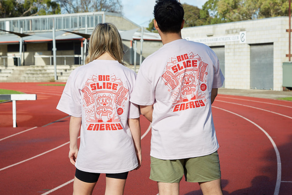 Big Slice Energy Tee: Team Weightlifter