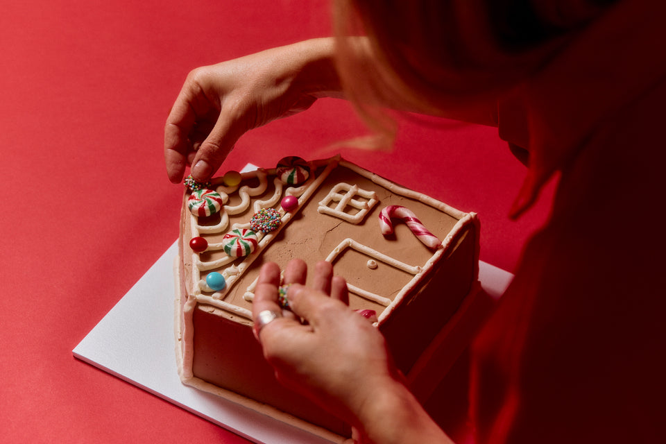 DIY Gingerbread House Cake