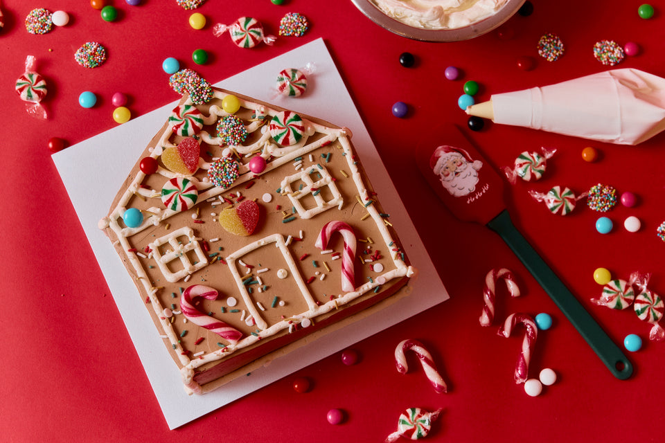 DIY Gingerbread House Cake