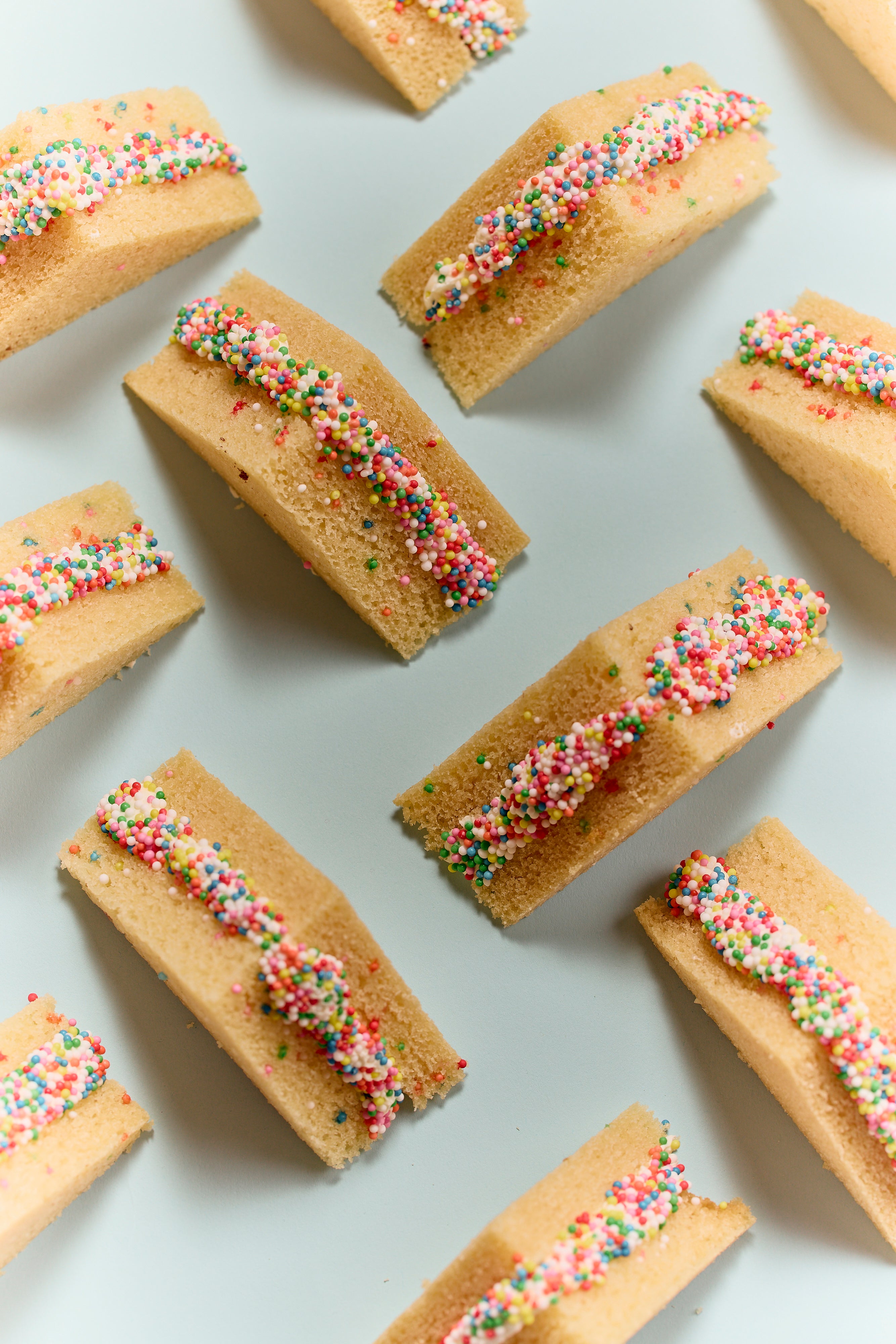 Fairy Bread Cake Sandwiches