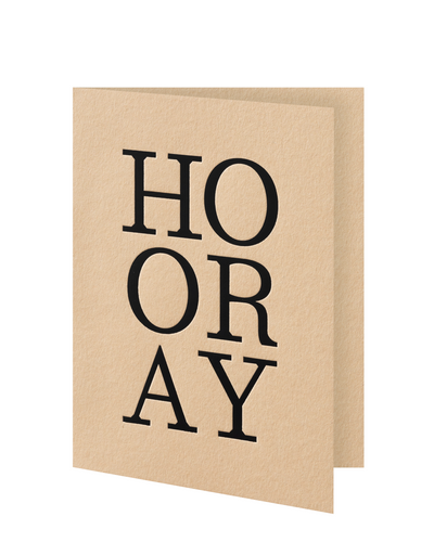 Greeting card: Hooray