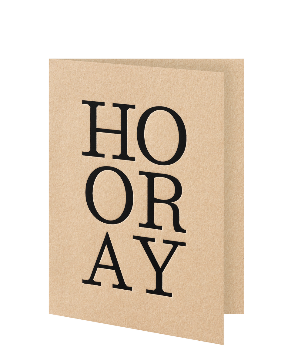 Greeting card: Hooray