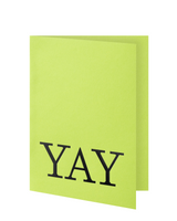 Greeting card: YAY