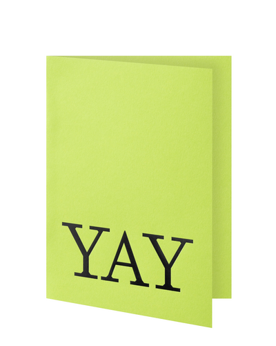 Greeting card: YAY