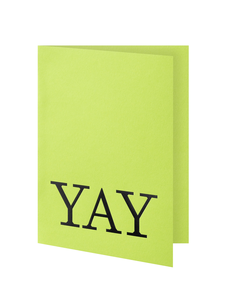 Greeting card: YAY