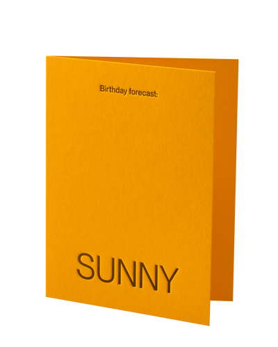 Birthday forecast: Sunny