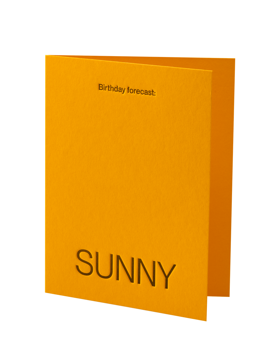 Birthday forecast: Sunny