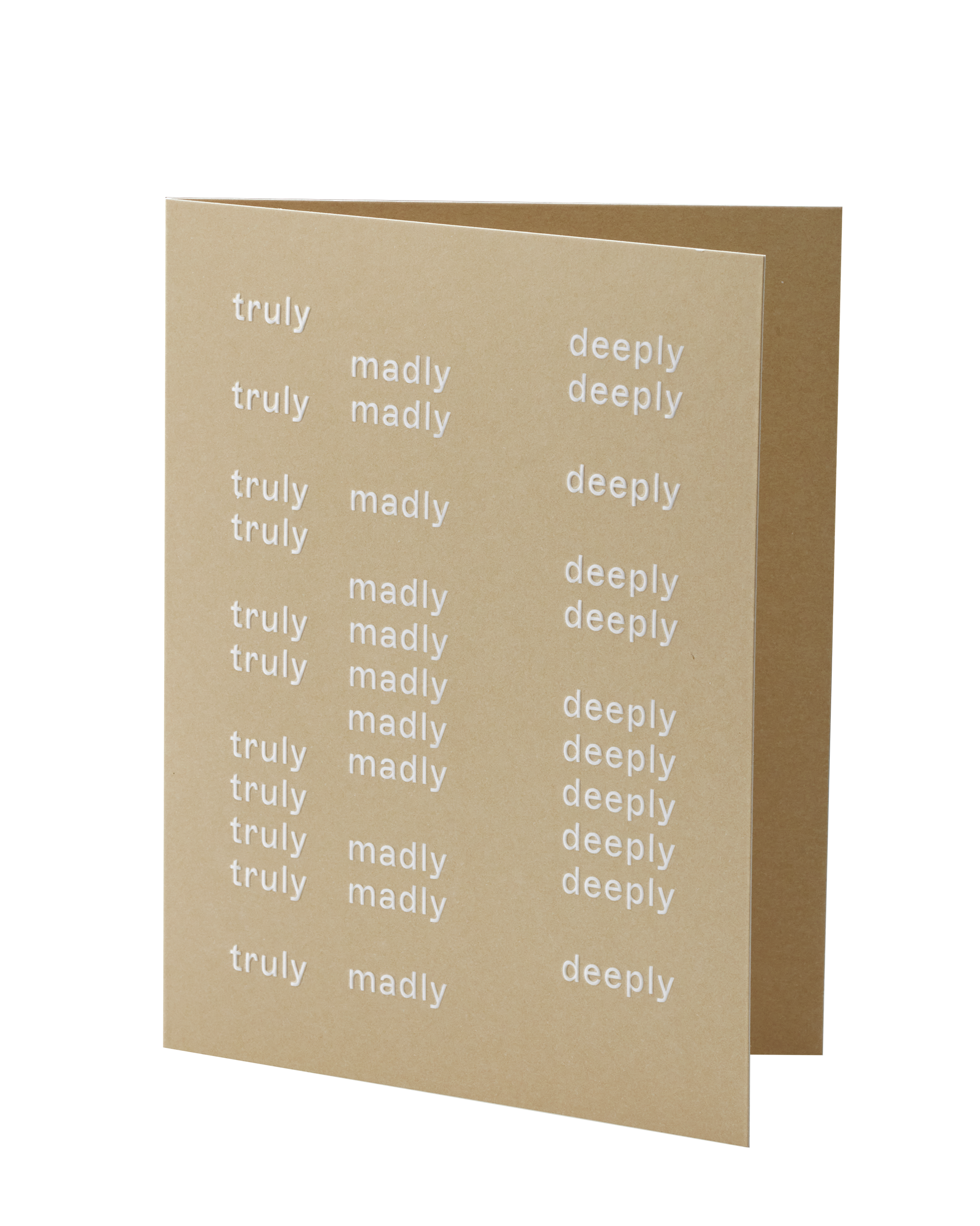 Greeting Card: truly madly deeply