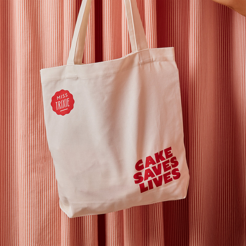 Cake Saves Lives Tote Bag